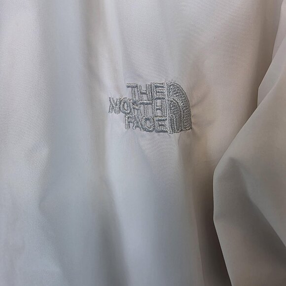 The North Face Windbreaker Jacket Womens Medium White Hooded Zip Lightweight - Picture 2 of 12